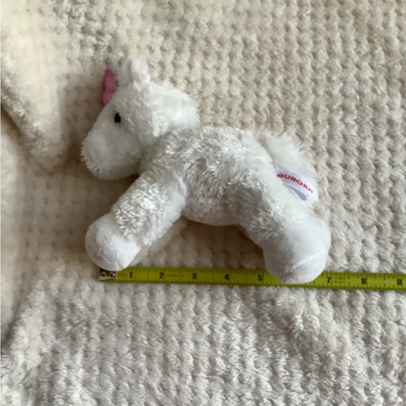 AURORA World Plush White Unicorn 2020 Pink Horn Stuffed Animal Toy 🦄 - Picture 12 of 12
